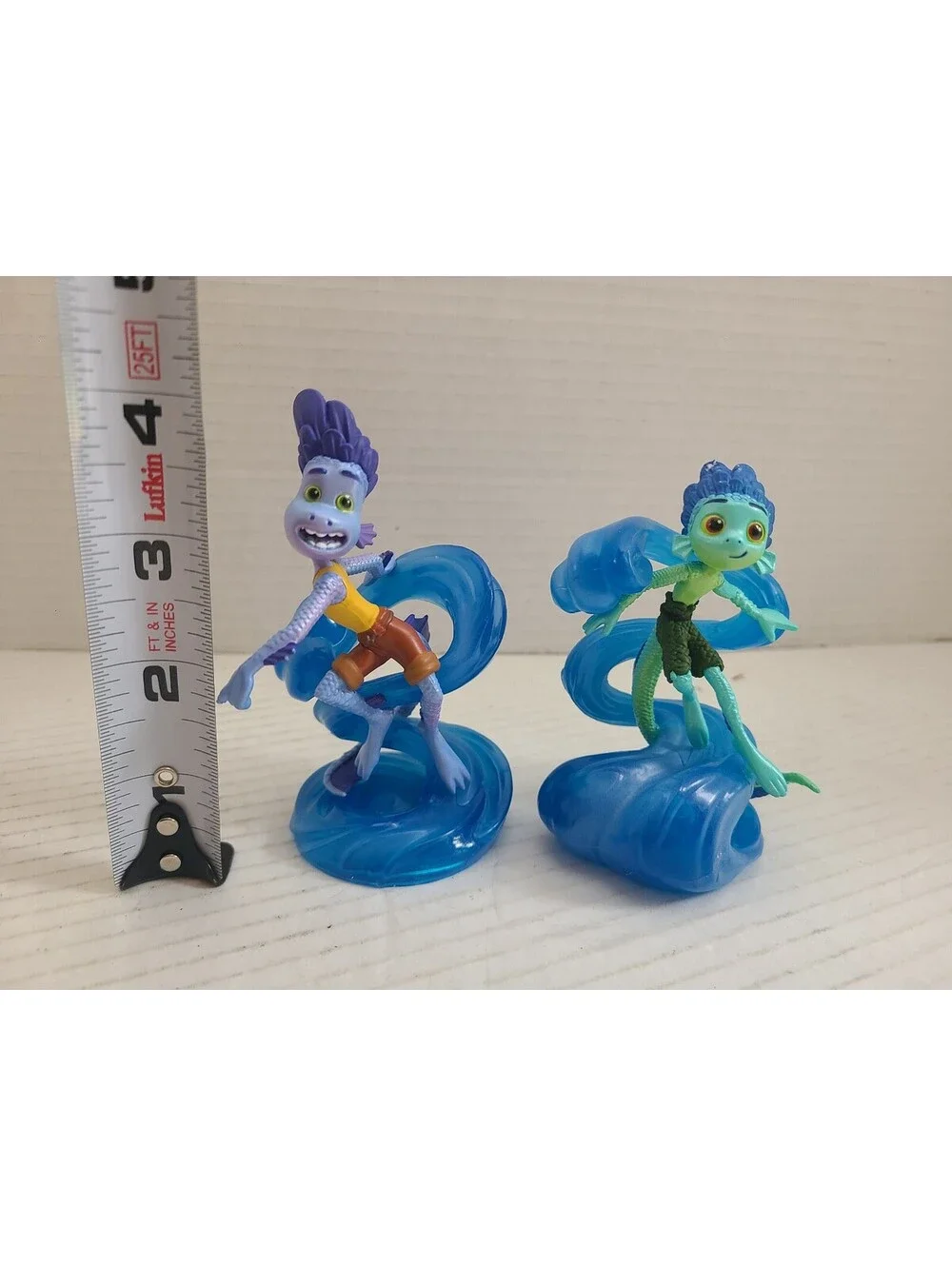 Lot of 2 Disney Pixar Luca and Alberto PVC Figurines
